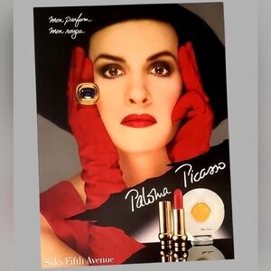 Paloma Picasso Perfume Advertisement Photograph 80's Designer
